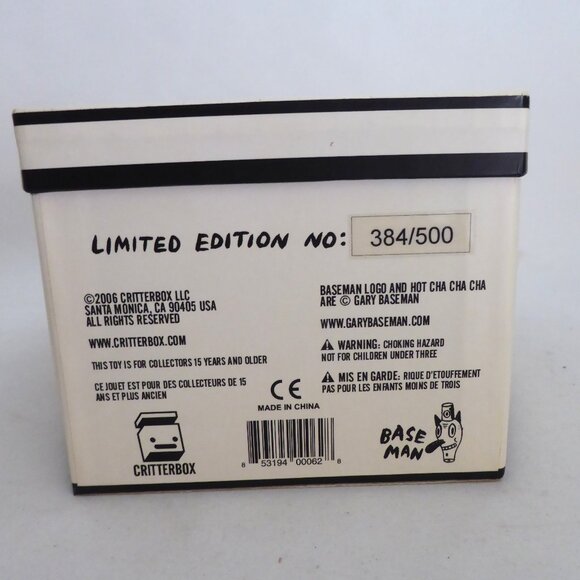 NEW 2006 7” LE #384/500 HOT CHA CHA CHA BLACK DEVIL DEMON DESIGNER VINYL FIGURE - Picture 13 of 14